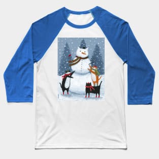 Making A Snowcat Baseball T-Shirt